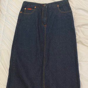 BCBG MaxAzria Jeans maxi jean skirt